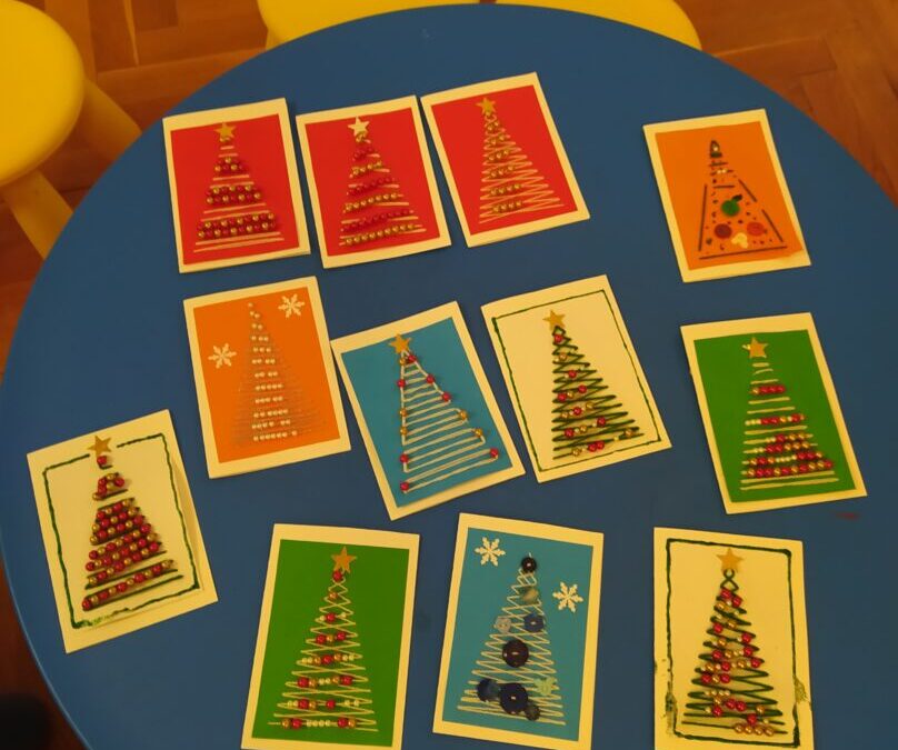 Advent u Ozlju – radionica Čestitke u zimskom ruhu